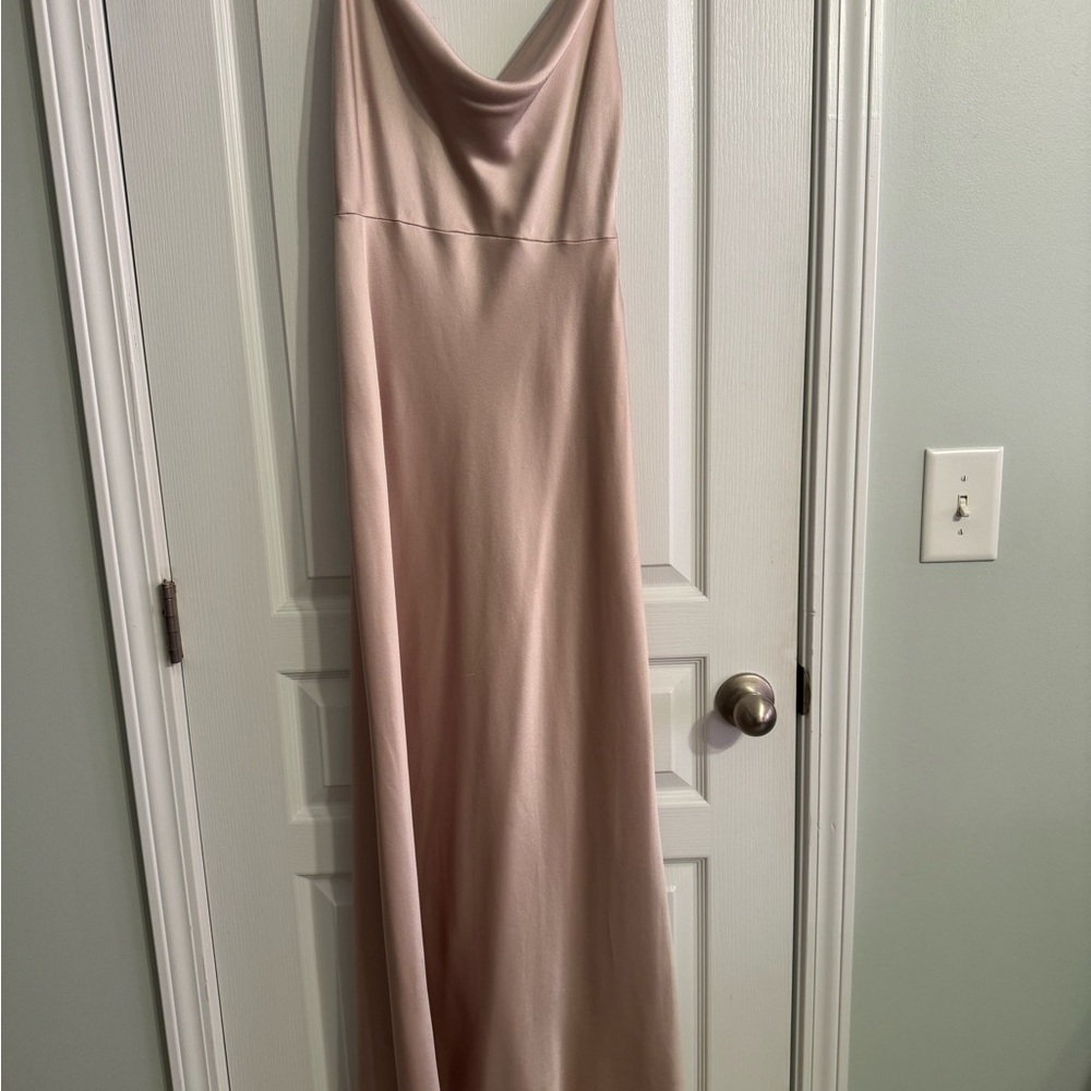 Elegant Champagne Evening Gown